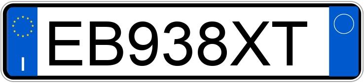 Numer rejestracyjny EB938XT posiada NISSAN Qashqai 1a serie Numer rejestracyjny EB938XT posiada NISSAN Qashqai 1a serie