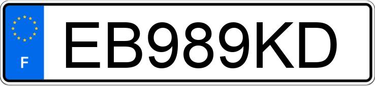 Numer rejestracyjny EB989KD posiada MERCEDES CLASSE A