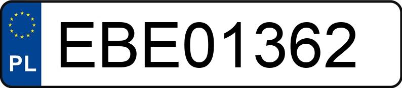 Numer rejestracyjny EBE 01362 posiada FORD MONDEO - EBE01362