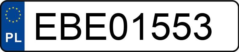 Numer rejestracyjny EBE 01553 posiada BMW 730 - EBE01553