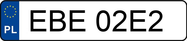 Numer rejestracyjny EBE 02E2 posiada FIAT SEICENTO 1.1 KAT - EBE02E2