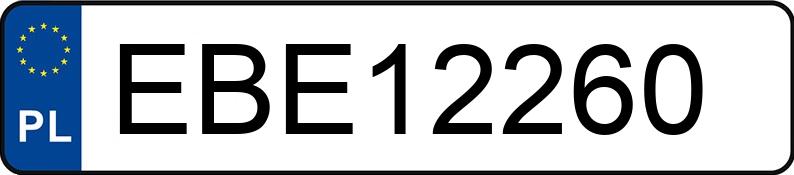 Numer rejestracyjny EBE 12260 posiada OPEL MERIVA 1.4 KAT - EBE12260 Numer rejestracyjny EBE 12260 posiada OPEL MERIVA 1.4 KAT - EBE12260