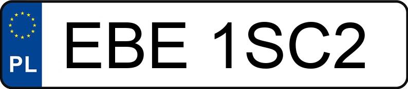 Numer rejestracyjny EBE 1SC2 posiada TOYOTA AVENSIS - EBE1SC2 Numer rejestracyjny EBE 1SC2 posiada TOYOTA AVENSIS - EBE1SC2