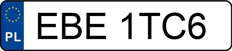 Numer rejestracyjny EBE 1TC6 posiada URSUS C 360 - EBE1TC6 Numer rejestracyjny EBE 1TC6 posiada URSUS C 360 - EBE1TC6