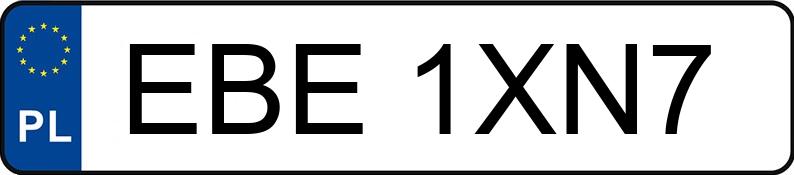 Numer rejestracyjny EBE 1XN7 posiada CHEVROLET AVEO - EBE1XN7 Numer rejestracyjny EBE 1XN7 posiada CHEVROLET AVEO - EBE1XN7