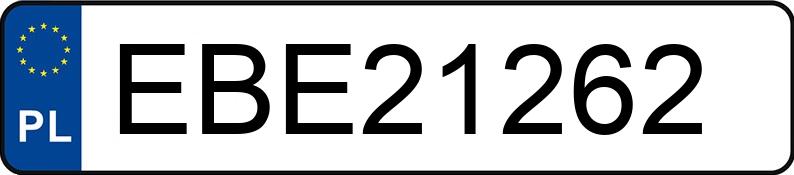 Numer rejestracyjny EBE 21262 posiada OPEL SIGNUM - EBE21262