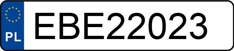 Numer rejestracyjny EBE 22023 posiada HONDA JAZZ - EBE22023 Numer rejestracyjny EBE 22023 posiada HONDA JAZZ - EBE22023