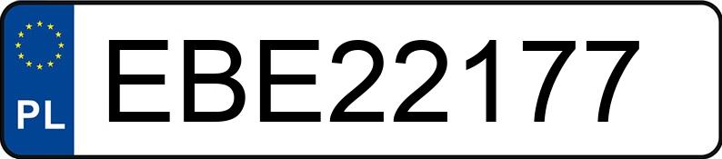 Numer rejestracyjny EBE 22177 posiada OPEL INSIGNIA - EBE22177