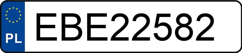 Numer rejestracyjny EBE 22582 posiada VOLKSWAGEN POLO - EBE22582