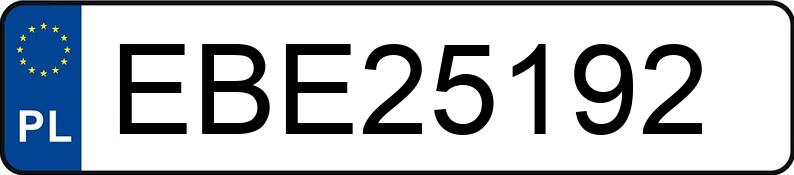 Numer rejestracyjny EBE 25192 posiada BMW 520 D - EBE25192