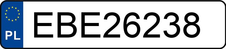Numer rejestracyjny EBE 26238 posiada AUDI A6 - EBE26238 Numer rejestracyjny EBE 26238 posiada AUDI A6 - EBE26238