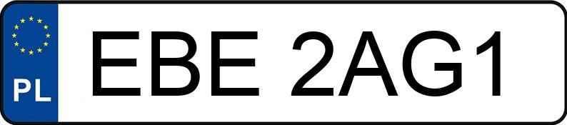 Numer rejestracyjny EBE 2AG1 posiada BMW 346L - EBE2AG1