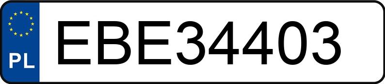 Numer rejestracyjny EBE 34403 posiada MERCEDES-BENZ CLC 220 CDI - EBE34403