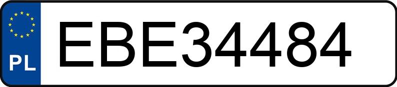 Numer rejestracyjny EBE 34484 posiada OPEL Insignia 1.6 CDTI MR`14 E6 Insignia S&S - EBE34484