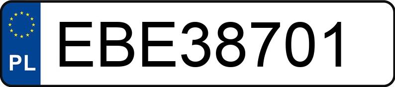 Numer rejestracyjny EBE 38701 posiada LAND ROVER RANGE ROVER EVOQUE - EBE38701 Numer rejestracyjny EBE 38701 posiada LAND ROVER RANGE ROVER EVOQUE - EBE38701