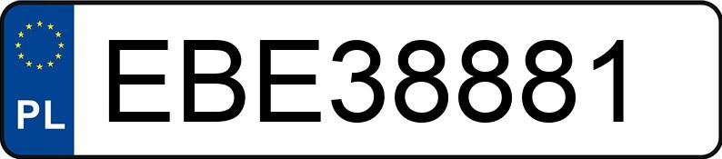 Numer rejestracyjny EBE 38881 posiada LEXUS RC F - EBE38881