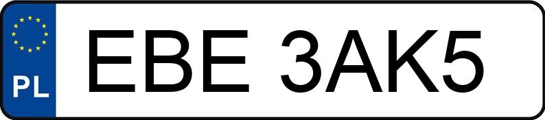 Numer rejestracyjny EBE 3AK5 posiada HONDA CIVIC - EBE3AK5 Numer rejestracyjny EBE 3AK5 posiada HONDA CIVIC - EBE3AK5