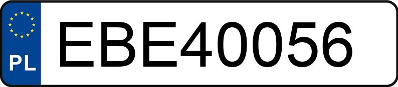 Numer rejestracyjny EBE 40056 posiada OPEL CORSA - EBE40056