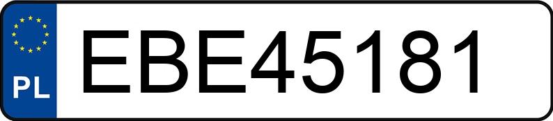 Numer rejestracyjny EBE 45181 posiada NISSAN Armada MR`11 E5 Platinum 2WD - EBE45181