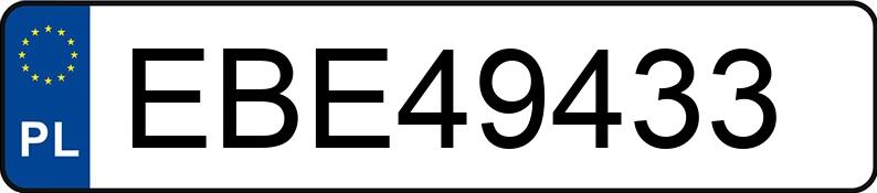 Numer rejestracyjny EBE 49433 posiada VOLKSWAGEN TIGUAN - EBE49433
