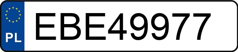 Numer rejestracyjny EBE 49977 posiada RENAULT CLIO - EBE49977