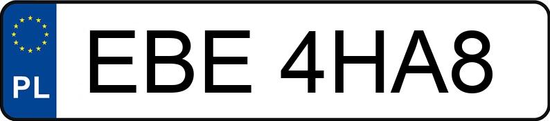 Numer rejestracyjny EBE 4HA8 posiada FORD FOCUS - EBE4HA8