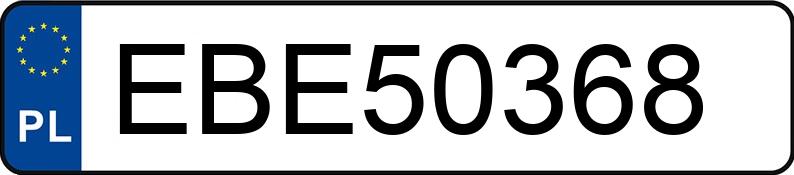 Numer rejestracyjny EBE 50368 posiada OPEL ASTRA GTC - EBE50368