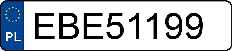 Numer rejestracyjny EBE 51199 posiada AUDI A7 - EBE51199 Numer rejestracyjny EBE 51199 posiada AUDI A7 - EBE51199