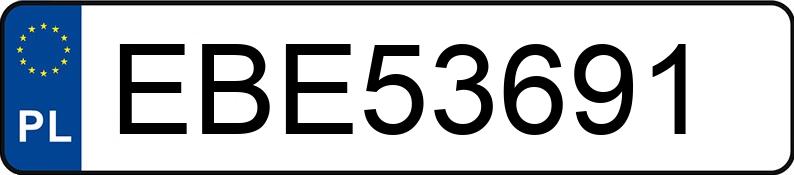 Numer rejestracyjny EBE 53691 posiada RENAULT MEGANE - EBE53691 Numer rejestracyjny EBE 53691 posiada RENAULT MEGANE - EBE53691
