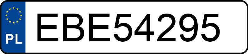 Numer rejestracyjny EBE 54295 posiada MERCEDES-BENZ E 350 - EBE54295