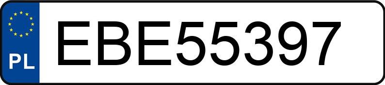 Numer rejestracyjny EBE 55397 posiada FORD MONDEO - EBE55397