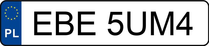 Numer rejestracyjny EBE 5UM4 posiada BMW 730D - EBE5UM4