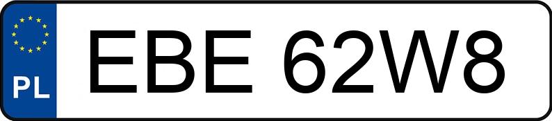 Numer rejestracyjny EBE 62W8 posiada BMW 320I KAT - EBE62W8 Numer rejestracyjny EBE 62W8 posiada BMW 320I KAT - EBE62W8