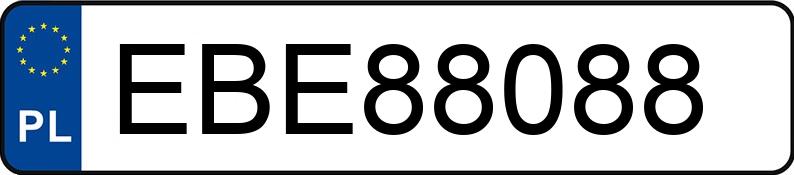 Numer rejestracyjny EBE 88088 posiada BMW X1 - EBE88088