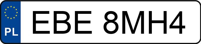 Numer rejestracyjny EBE 8MH4 posiada SEAT LEON - EBE8MH4