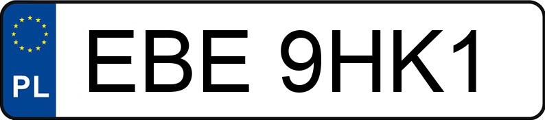 Numer rejestracyjny EBE 9HK1 posiada FORD MONDEO - EBE9HK1
