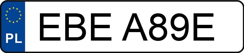 Numer rejestracyjny EBE A89E posiada BENELLI Skutery do 50 ccm Pepe 50 - EBEA89E