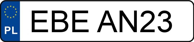 Numer rejestracyjny EBE AN23 posiada CITROEN C3 - EBEAN23 Numer rejestracyjny EBE AN23 posiada CITROEN C3 - EBEAN23