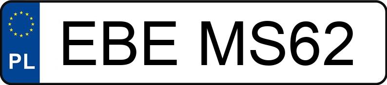 Numer rejestracyjny EBE MS62 posiada SEAT MII - EBEMS62