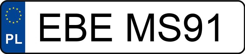 Numer rejestracyjny EBE MS91 posiada FIAT Seicento 0.9 Kat. S - EBEMS91