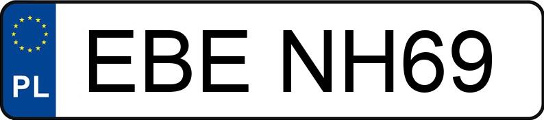 Numer rejestracyjny EBE NH69 posiada BMW 523i Kat. MR`95 E39 523i Kat. MR`95 E39 - EBENH69