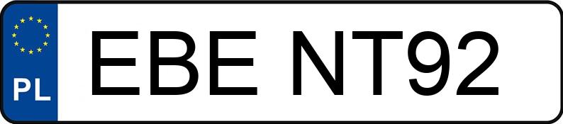 Numer rejestracyjny EBE NT92 posiada RENAULT MEGANE - EBENT92 Numer rejestracyjny EBE NT92 posiada RENAULT MEGANE - EBENT92