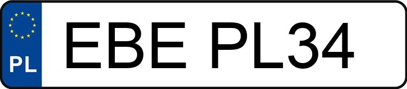 Numer rejestracyjny EBE PL34 posiada RENAULT MASCOTT - EBEPL34