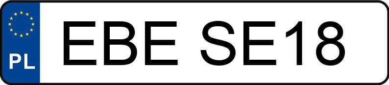 RegistreringsnummerEBE SE18 har URSUS C 360 - EBESE18