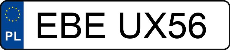 Registreringsnummeret EBE UX56 har FIAT Panda 1.1 MR`03 E4 Active Plus - EBEUX56