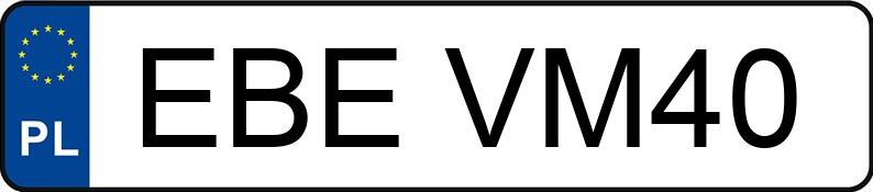 Numer rejestracyjny EBE VM40 posiada VOLKSWAGEN Tiguan 2.0 Diesel DPF MR`12 E5 Trend & Fun - EBEVM40