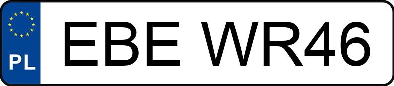 Numer rejestracyjny EBE WR46 posiada AUDI A6 2.5 TDI - EBEWR46