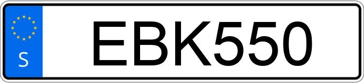 Numer rejestracyjny EBK550 posiada Fiat 500 1.2 Numer rejestracyjny EBK550 posiada Fiat 500 1.2