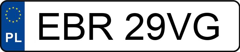 Numer rejestracyjny EBR 29VG posiada OPEL VECTRA - EBR29VG Numer rejestracyjny EBR 29VG posiada OPEL VECTRA - EBR29VG
