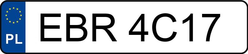 Numer rejestracyjny EBR 4C17 posiada BMW 540I XDRIVE - EBR4C17